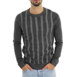 MAGLIA RIGHE ANTRACITE